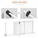 Barrera para Mascota Madera de Pino PawHut Barrera para Mascota Madera de Pino PawHut Blanco