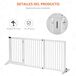 Barrera para Mascota Madera de Pino PawHut Barrera para Mascota Madera de Pino PawHut Blanco