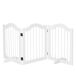 Barrera de Seguridad MDF y Madera Maciza PawHut Barrera de Seguridad MDF y Madera Maciza PawHut Blanco Brillo