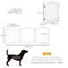 Barrera de Seguridad MDF y Madera Maciza PawHut Barrera de Seguridad MDF y Madera Maciza PawHut Blanco Brillo