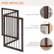 Barrera de Seguridad MDF PawHut Barrera de Seguridad MDF PawHut Marrón
