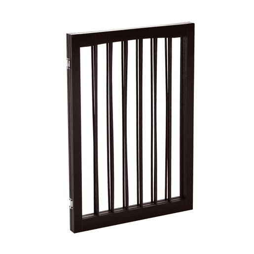 PawHut Barreira de Segurança Dobrável de 3 Painéis Portátil para Animais de Estimação Grade de Proteção para Cães Pequenos 160x76 cm para Portas Escadas Corredores Castanho