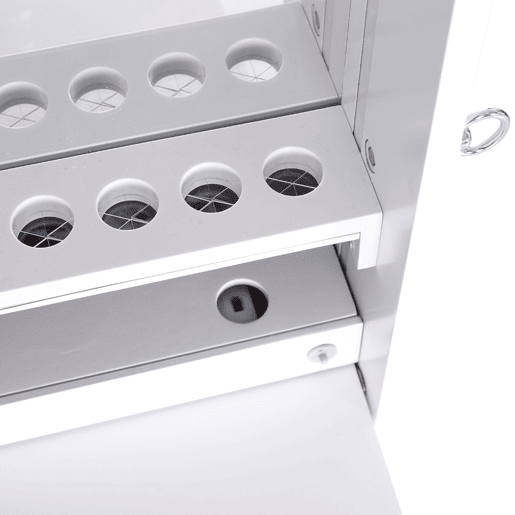 HOMCOM Espelho de joalheiro Armário de joias de pé com luzes LED Gavetas de bloqueio Espelho e dobradiça interior para comédicos 45x36x150cm