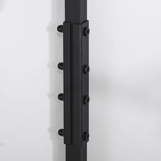 HOMCOM Móvel Cabide de Entrada com 3 Prateleiras 9 Ganchos Armário de Entrada com Cabides de Estilo Industrial 84x34,5x180cm Marrom e Preto