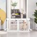 Barrera Seguridad Perro Madera de Pino PawHut Barrera Seguridad Perro Madera de Pino PawHut Blanco