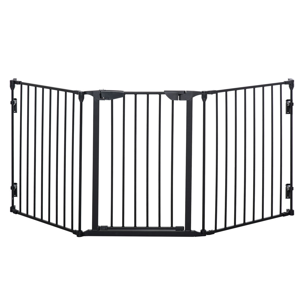 Barrera de Seguridad Metal y Plástico PawHut