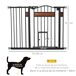 Barrera Seguridad Perro Acero y Plástico PawHut Barrera Seguridad Perro Acero y Plástico PawHut Negro