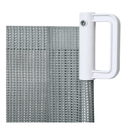 PawHut Barreira de Segurança para Cães Extensível Grade Retrátil para Animais de Estimação com Extensão Aço e Tecido de Textilene para Escadas e Portas 5,5-115x5,5x82,5cm Cinza