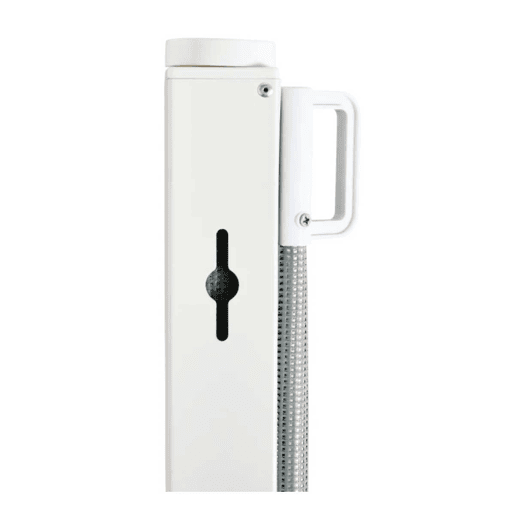 PawHut Barreira de Segurança para Cães Extensível Grade Retrátil para Animais de Estimação com Extensão Aço e Tecido de Textilene para Escadas e Portas 5,5-115x5,5x82,5cm Cinza