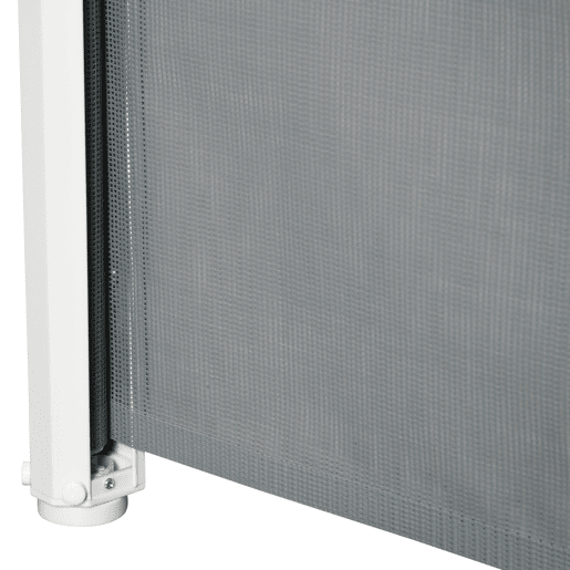 PawHut Barreira de Segurança para Cães Extensível Grade Retrátil para Animais de Estimação com Extensão Aço e Tecido de Textilene para Escadas e Portas 5,5-115x5,5x82,5cm Cinza