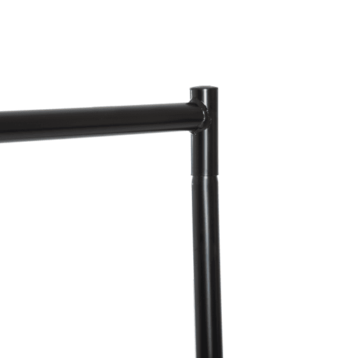 HOMCOM Charriot com Rodas 150x60x170 cm Organizador de Roupas com Rodas para Dormitório Entrada Corredor Preto