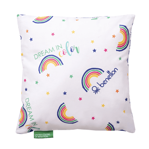 Conjunto de 2 almofadas 100% algodão Cor branca Conjunto de 2 almofadas 100% algodão Cor branca
