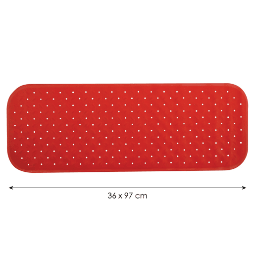 Tapete antiderrapante Class Premium 36X97Cm vermelho