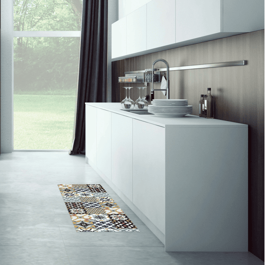 Tapete de vinil acolchoado Croma Hidraulico 50 X 140 Cm Tapete de vinil acolchoado Croma Hidraulico 50 X 140 Cm