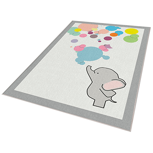 100 x 200 cm carpete de poliéster estampado