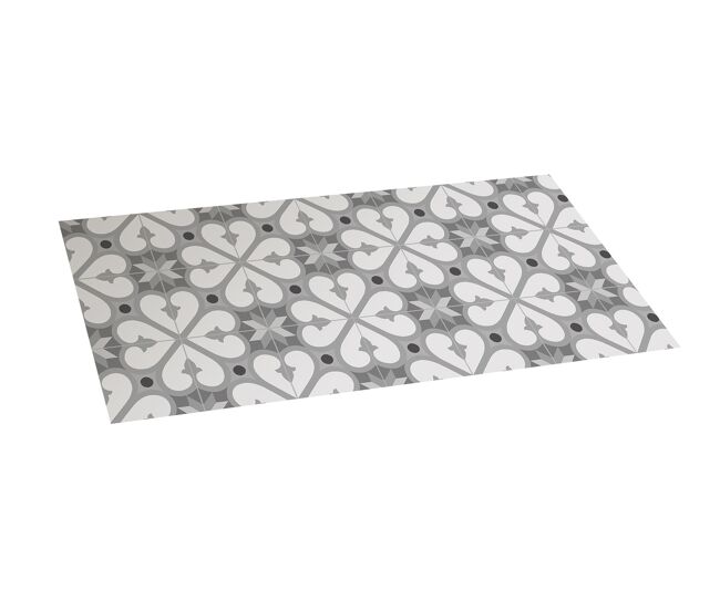 Alfombra vinílica acolchada croma bcn en color gris 50 x 110 cm