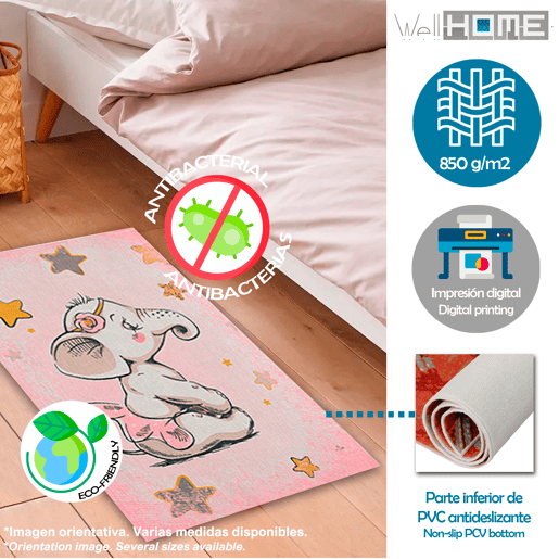 100 x 200 cm carpete de poliéster estampado