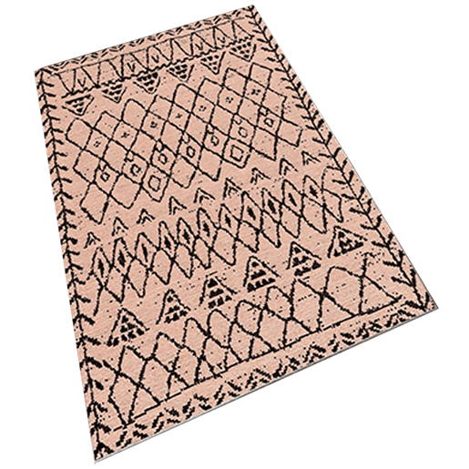 Tapete de poliéster estampado 80 X 120Cm