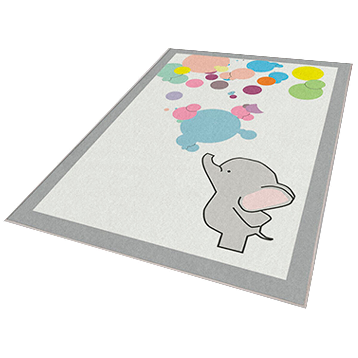 Alfombra De 120 X 180Cm 180x120 Gris