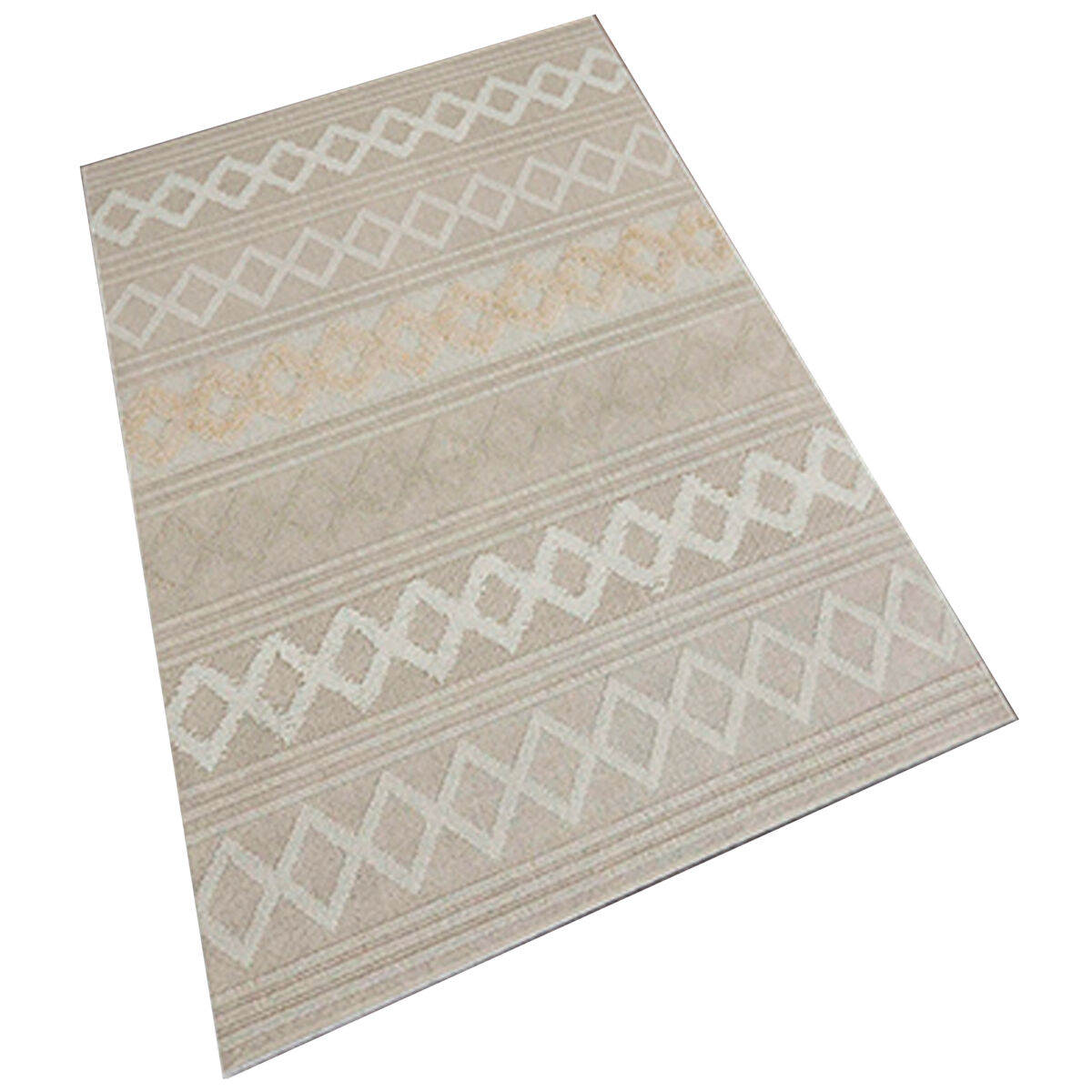 Alfombra De 120 X 180Cm 180x120 Crema
