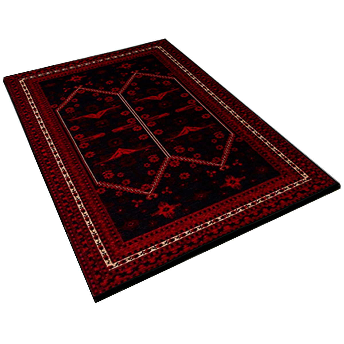 Alfombra De 160 X 230Cm 230x160 Chocolate