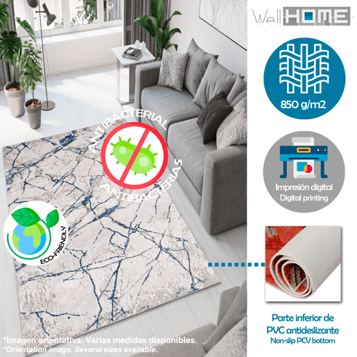 Tapete de poliéster estampado 180 X 280Cm
