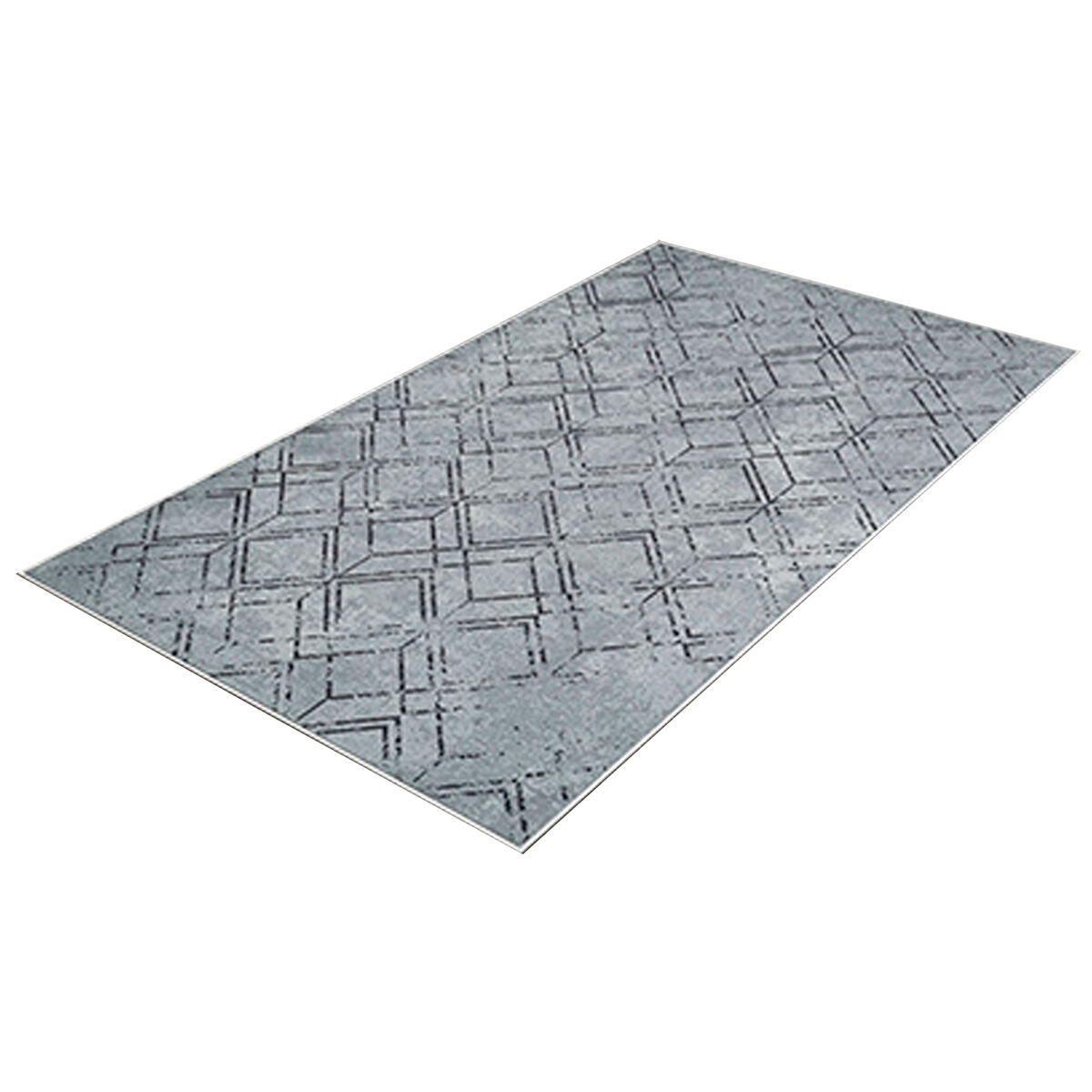 Alfombra De 60 X 100Cm 100x60 Gris Oscuro