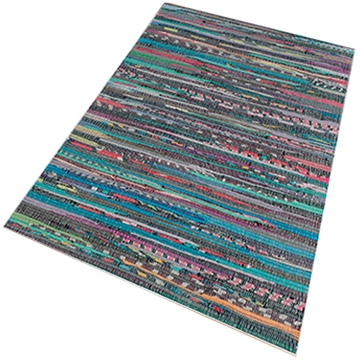 Alfombra De 120 X 180Cm 180x120 Azul