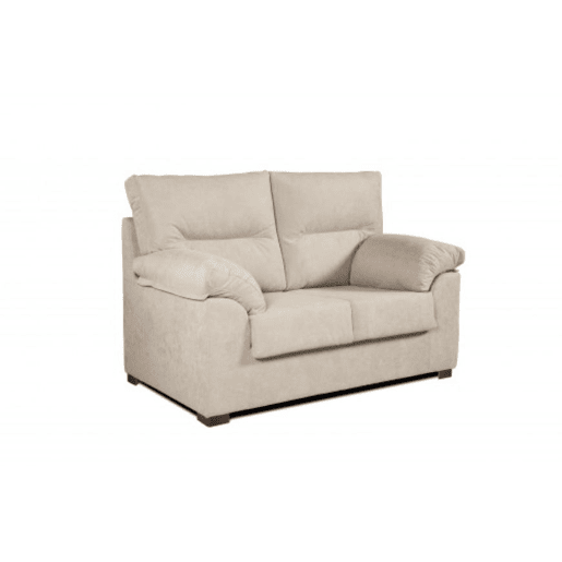 Sofá âmbar de 3 lugares em tecido resistente a manchas 185X90X105 Cm cor bege