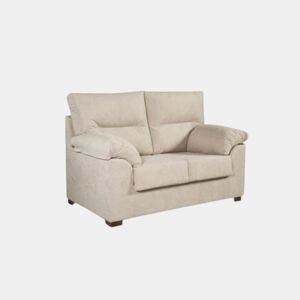 Sofá âmbar de 3 lugares em tecido resistente a manchas 185X90X105 Cm cor bege
