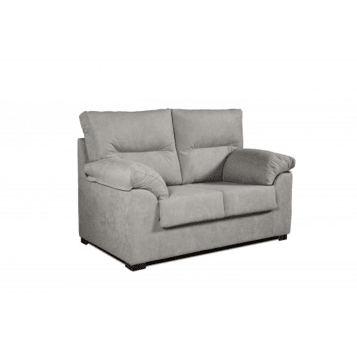 Sofá âmbar de 2 lugares em tecido resistente a manchas 155X90X105 Cm Cor cinzenta