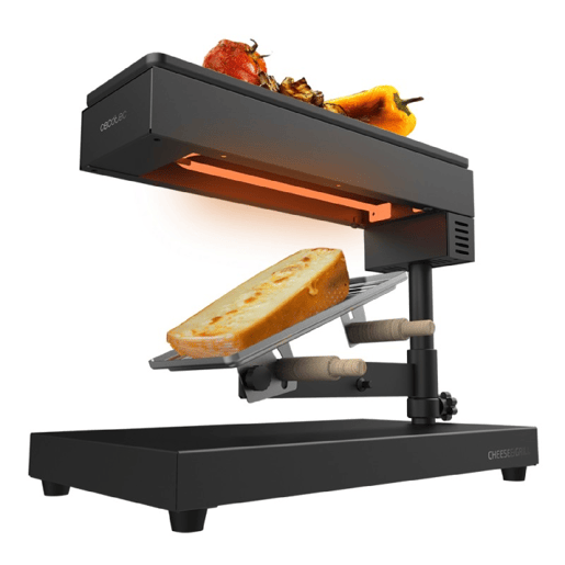 Cecotec Máquina para raclette com grill 600 W e grelha superior. Cecotec Máquina para raclette com grill 600 W e grelha superior.