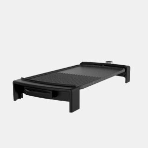 Cecotec Placa elétrica de alta potência com revestimento antiaderente de 2150 W, resistência E, termóstato ajustável e máquina de lavar louça segura.