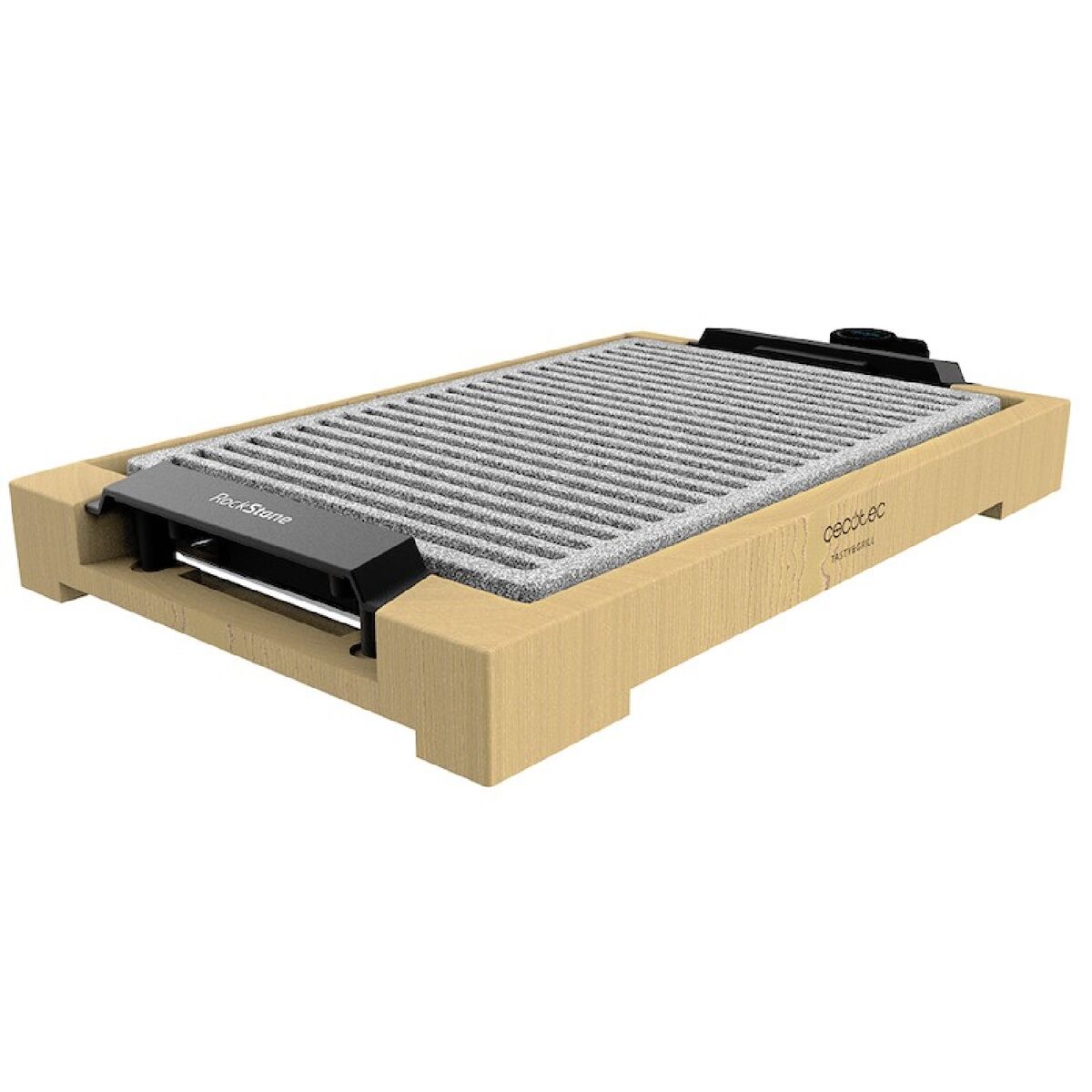 Cecotec Plancha eléctrica De Cocina Tasty Grill 2000 Bamboo