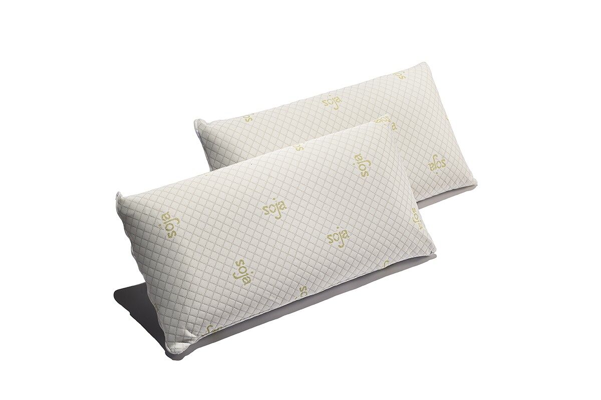 Pack 2 Almohadas Viscoelástica Soja  Ergonómicas 90x40