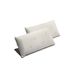 Pack 2 Almohadas Viscoelástica Soja Ergonómicas 135x40 Pack 2 Almohadas Viscoelástica Soja Ergonómicas 135x40 Blanco