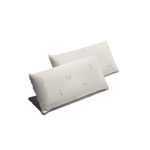Pacote com 2 Travesseiros Viscoelásticos de Soja de 70 cm, Firmeza Média, Ergonômicos e Adaptáveis à Cabeça e Pescoço. Pacote com 2 Travesseiros Viscoelásticos de Soja de 70 cm, Firmeza Média, Ergonômicos e Adaptáveis à Cabeça e Pescoço.