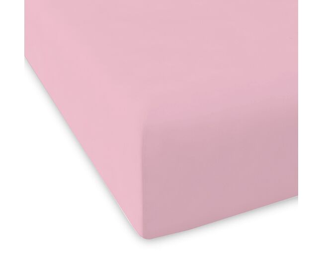 Sábana bajera casual rosa 160x200+28 cm