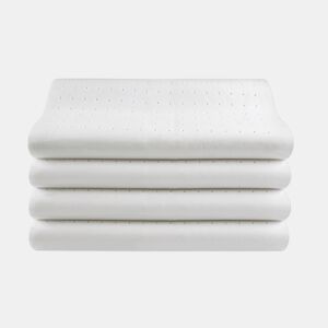 Pacote com 4 Travesseiros Cervicais de Alta Qualidade em Viscose Perfurada, 70cm