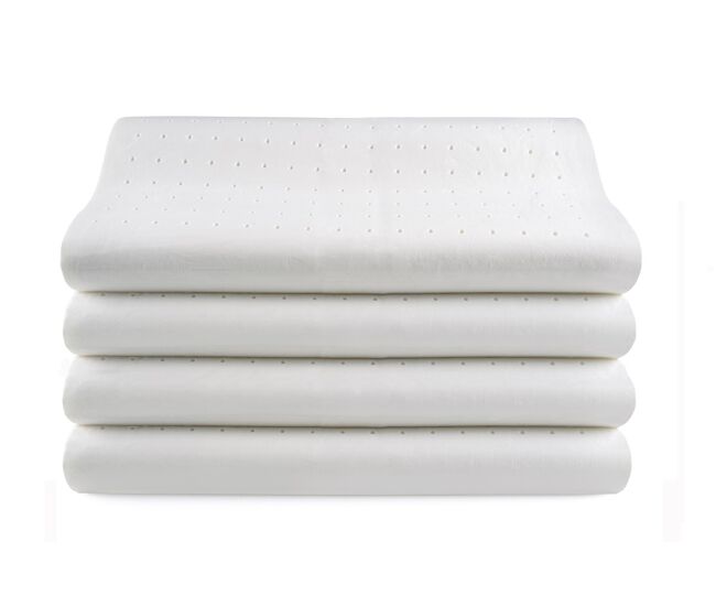 Pack 4 almohadas visco perforada cervical alta gama 70 cm