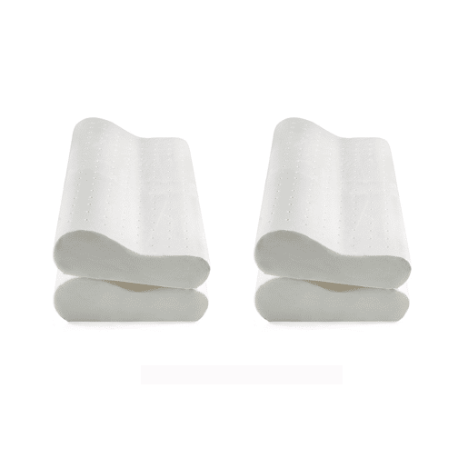 Pacote com 4 Travesseiros Cervicais de Alta Qualidade em Viscose Perfurada, 70cm Pacote com 4 Travesseiros Cervicais de Alta Qualidade em Viscose Perfurada, 70cm