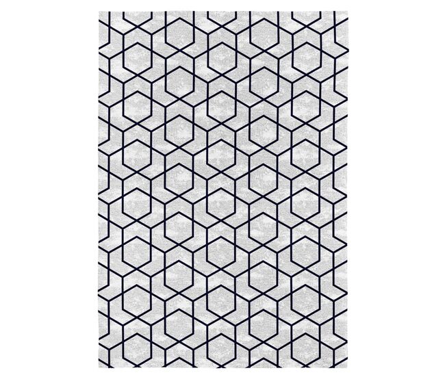 Alfombra decorativa axel gris 80x150 cm