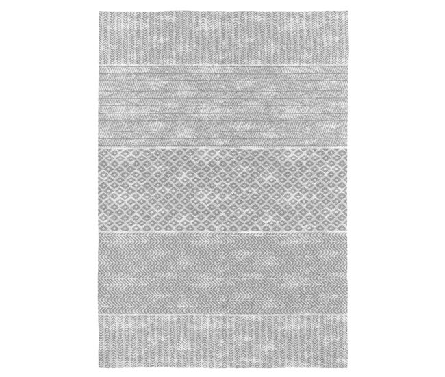 Alfombra decorativa nilo gris 120x170 cm