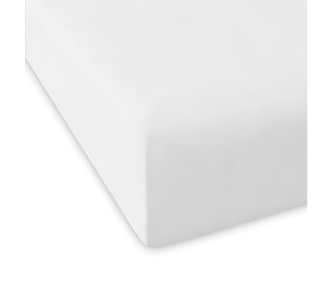 Sábana bajera casual blanco 200x200+28 cm