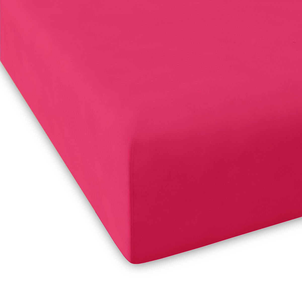 Sábana bajera casual fucsia 140x200+28 cm