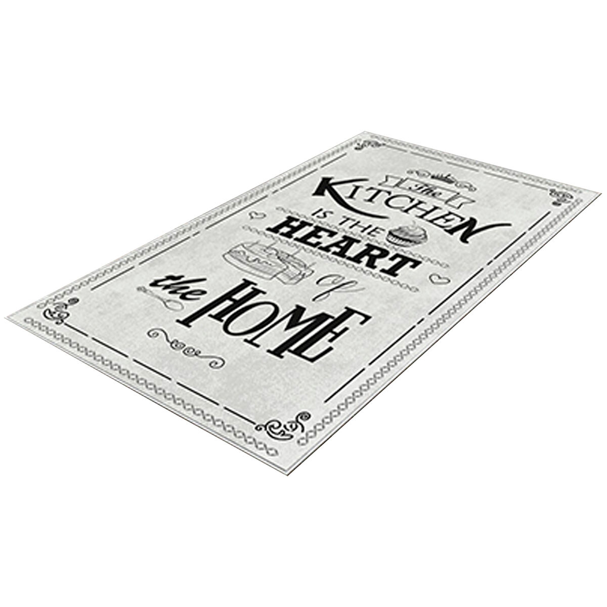 Alfombra De 100 X 200Cm 200x100 Blanco