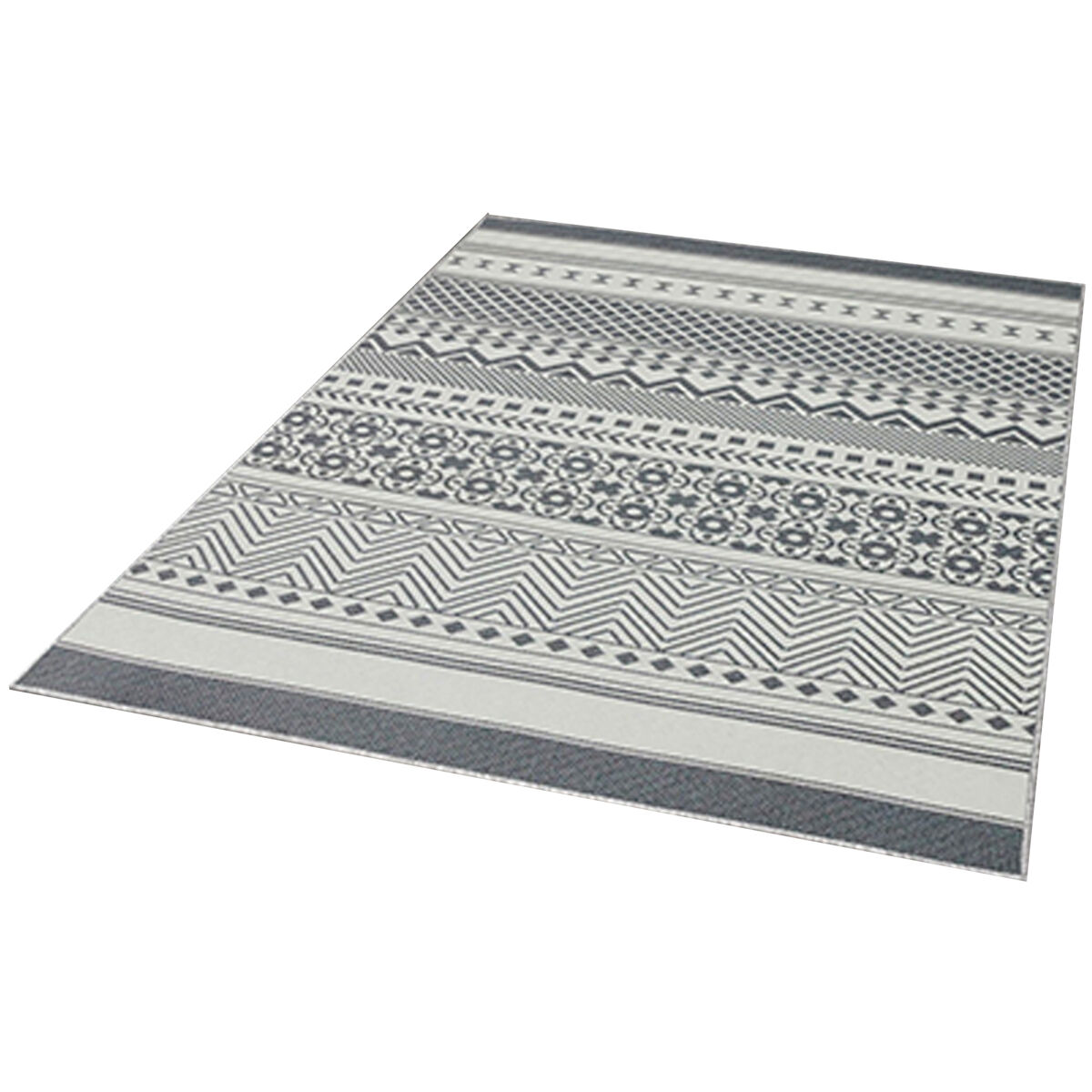 Alfombra De 100 X 150Cm 150x100 Gris