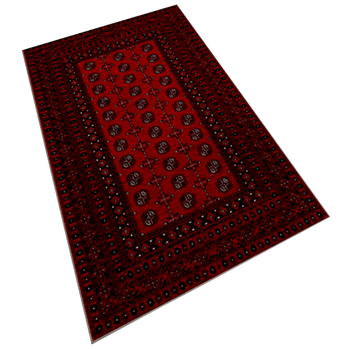 Alfombra De 140 X 220Cm 220x140 Granate