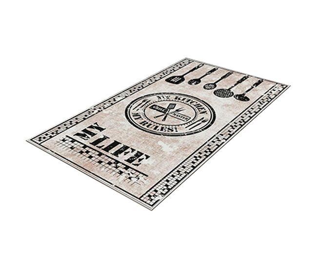 Alfombra de poliester estampada 80 x 120cm