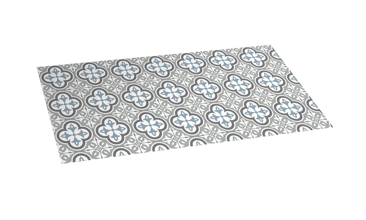 Alfombra Vinílica Acolchada 110x50 Gris Claro